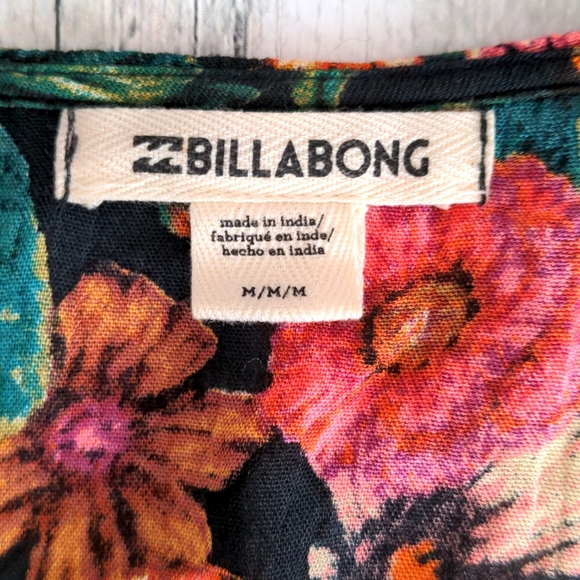 Billabong Sunflower Floral Dress Size Medium - Picture 7 of 11